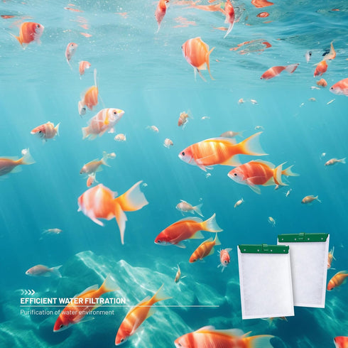 8 Pack Medium Filter Cartridges for Tetra Whisper Bio-Bag Filters, Replacement for TetraFauna ReptoFilter 20 gallons