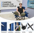KingCamp Heavy Duty Oversized Comfy Folding Outdoor Portable Lawn Adults Bag Chair with Cooler for Outside Camp