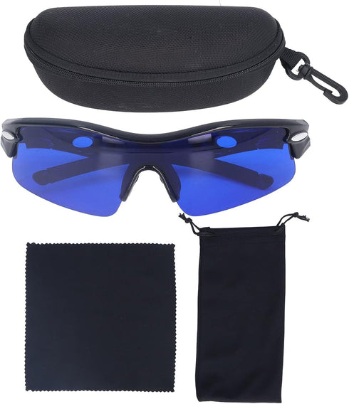 Golf Ball Finder Glasses, Polarized Blue Lens UV Proof Sun Protection Grass Filter