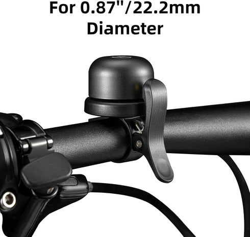0.87''/22.2, 1''/25.4, 1.25''/31.8mm ROCKBROS Bike Bell for Apple AirTag Hidden Bike Mount Bike AirTag Holder GPS