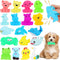Liliful 18 Pcs Latex Squeaky Dog Toys - 3.5 Inch Soft Rubber Chew Toys for Small Dogs and Puppies