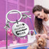 Dog Groomer Jewelry Gift - Best Fluffin' Groomer Ever Keychain for Pet Groomers