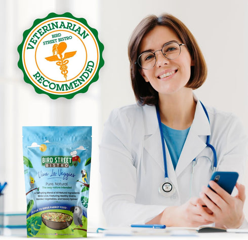 Parrot Food - Parakeet Food - Cockatiel Food - Bird Food - Cooks in 3-15 min w/Natural & Organic Grains - Legumes - Non-GMO Fruits, Vegetables, & Healthy Spices