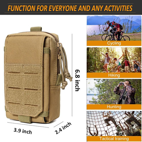 VIIDOO Upgrade Tactical Molle Pouches of Laser Cut Design,Utility Pouches Molle Attachment Military Medical EMT Pouch by VIIDOO