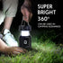 BUGPASS 2026 Upgrade Solar Portable Lantern Rechargeable Fan - Collapsible Lightweight LED Camping Lantern for Power