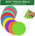 ZIECE 9 inch 9/18/27/36Pcs Poly Spots Spot Markers for Gym Floor Non-Slip Rubber Floor Dots, Agility Markers Flat Cones