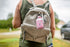 Backpack Daisy Lane Hand Sanitizer Holder for Kids Travel Size Baseball Softball Keychain
