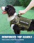 PETNANNY Tactical Dog Harness, Woodland Camo M, No Pull ESA Dog Vest for Medium Large Dogs, Emotional Support, Molle