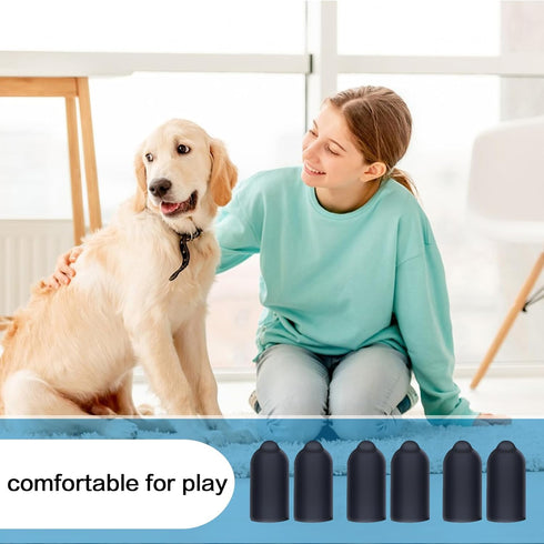 24 Pieces Shock Collar Rubber Tips for Dog, Column Conductive Rubber Sleeve for Training Collar Replacement Parts (13