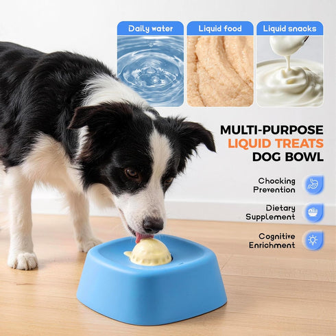 LeczRcie Slow Feeder Dog Bowls for Liquid Tread,Dog Lick Bowl for Bone BrothYogurtand Wet Dog FoodDog Licking Toy