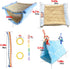 2Pcs Bird Bed for Cage, Hanging Hammock Snuggle Hut, Sleeping Tent Toy for Parakeets, Budgies, Cockatoos