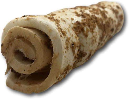 10 12 3 Pack, Top Dog Chews Buffalo Beef Cheek Rolls with Bully Dust Sprinkles, Long Lasting Dog Bones for Aggressive