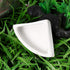 ibasenice Reptile Food Water Bowls - Ceramic Dish for Leopard Gecko (Medium Triangle, 2PCS)