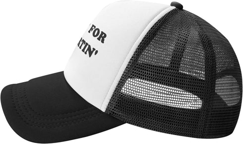 Hurtin for A Squirting Hat - Funny Trucker Hats Adjustable Classic Fishing Cap for Men and Women (Black)