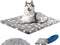 KROSER Fancy Dog Crate Pad - Reversible Dog Bed Mat with Machine Washable for Small to XXX-Large Dogs, Grey, Navy, Star