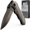 Tactical Pocket Knife for Men, Folding Knife with Glass Breaker and Pocket Clip, Cool Military Camping Gift 6495