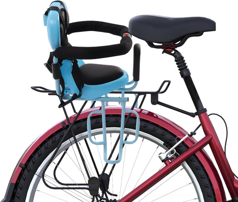 BYGOVICE 6 -6 Toddler Bike Seat for Adult Bike with Footrests, Detachable Bike Carrier for Kids Aged Months Years, Baby