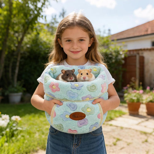 Cozy Chinchilla YUEPET Guinea Pig Bed Cuddle Cave Warm Fleece House Bedding Sleeping Cushion Cage Nest for Small Animal