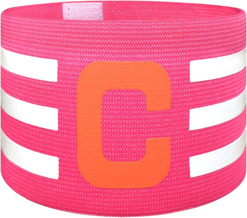 Sports Captain C Arm Band for Team Training, Adjustable Unisex Soccer Captain Armband for Youth & Adult