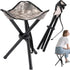 CebraBounze Travel Folding Camping Stool, 14.6 inches Lightweight Outdoor Tripod Chair and Maximum