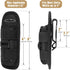 LIVANS Tactical Flashlight Pouch Holster - Rotatable Flashlight Holder Belt Clip with 360 Degree Carabiner Reel Clip