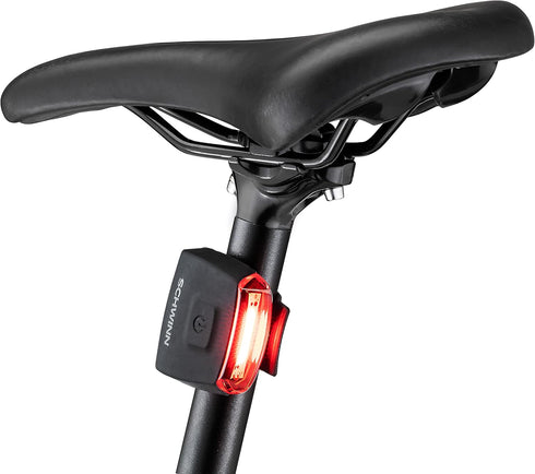Schwinn LED Quick Wrap Bike Lights Set, Battery Powered Front Headlight and Rear/Back Tail Lights, Tool-Free Strap