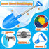 Frebuta 29in 3PC Heavy Duty Beach Shovel, Thickened Metal Sand Shovel with Stainless Steel Foam Handle Non-Slip Grip