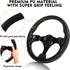 Golf Cart Steering Wheel for EZGO RXV & TXT, Club Car DS, Club Car Precedent Tempo, Yamaha Golf Carts, Black