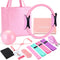 Teyva Daily 11 Pcs Pink Yoga Accessories Set for Women, Home Pilates Essential Kit