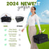 Odor-Absorbing 2-Layer Large Golf Trunk Organizer with Activated Carbon Fabric - Water-Resistant Golf Shoe Bag