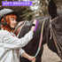 9-Piece Set Complete Horse Grooming with Tote Bag - Essential Tools for Beginners (Purple)