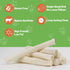 MON2SUN Dog Rawhide Rolls Twist Sticks, 6.5 Inch Natural Flavor Chews, 18 Count for Puppies and Small Dogs