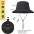 Zando Waterproof Bucket Hat for Men and Women - Rain Hat UPF 50+ Packable Outdoor Hiking Safari Fishing Hat