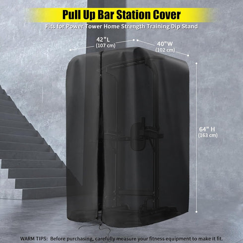 Kingling Pull Up Bar Station Cover - Waterproof & Dustproof Protective Cover for Home Strength Training