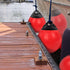 YLVERX Pair of Boat Mooring Buoys, Marine Grade Inflatable Vinyl Round Pontoon Boat Fenders Ball, Boat Bumpers