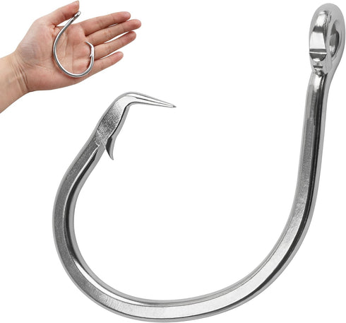 Giant Fishing Hooks Tuna Circle Hooks Stainless Steel Big Game Saltwater Fishing