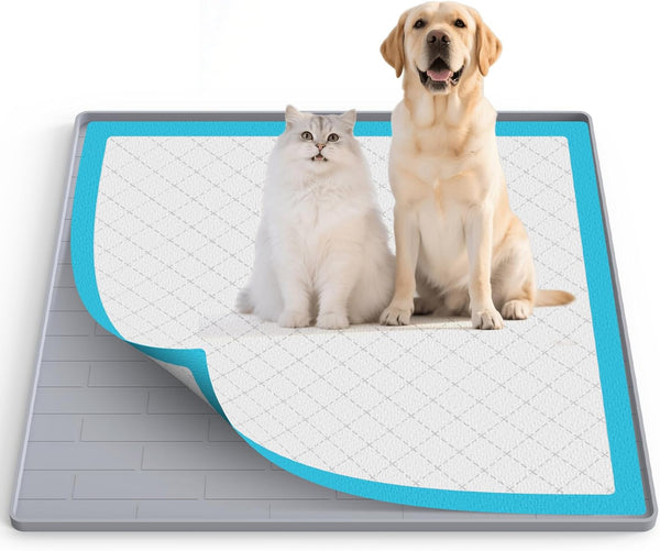 PUWANJILI Pee Pad Tray Holder for Dogs,Non-Slip Silicone Dog Puppy Pad Holder,25 x