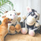 Layheld Dog Chew Toy Animal Ring Set Puppy Monkey Lion Sheep Zebra Elephant