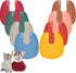 Shinylin 8 Pcs Muslin Cotton Square Bandanas Reversible Pet Bibs Scarf Pet Scarves