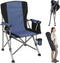 UDIYO New Folding Fishing Chair with Rod Holder, 150Kg Heavy Duty All Terrain