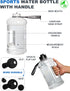 VENNERLI Portable Large Plastic Water Bottle, BPA-free Half Gallon Reusable 2 Liter Jug for Outdoor Hiking