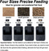 Bluetooth Automatic Fish Feeder for Aquarium, Food Dispenser with App Control, USB Rechargeable, Black