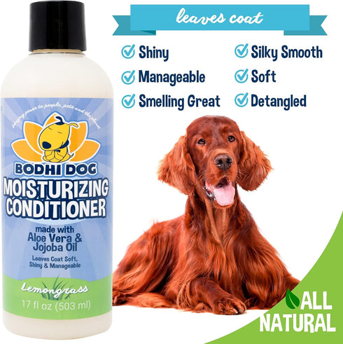 Bodhi Dog Gentle Moisturizing Conditioner - 17 oz - Soothing Plant-Based Formula with Aloe Vera & Jojoba Oil