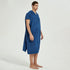 Navy Hooded Beach Towel Poncho for Adults