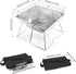 Odoland Folding Campfire Grill, 304 Stainless Steel Barbeque Grill, Portable Camping Grill with Carrying Bag