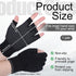Jxiwfvl Fingerless Workout Pilates Gloves for Men and Women, Non-Slip Grip Fitness Gym Gloves Breathable Half Finger