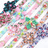 Beirui Cute Girl Dog Collars for Small Medium Large Dogs, Floral Patterns for Wedding Holiday, Neck 12-18", Green-3