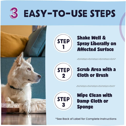 Pawstruck Professional Strength Pet Stain & Odor Remover - Natural Enzyme Cleaning Agent for Dogs & Cats 32 oz