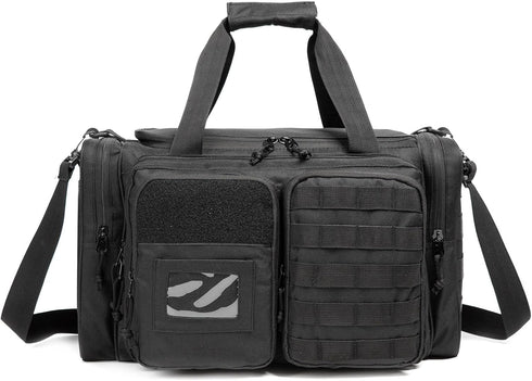 Gun Range Bag for Handguns and Ammo - Tactical Pistol Case, Large Duffle Bags for Shooting Range