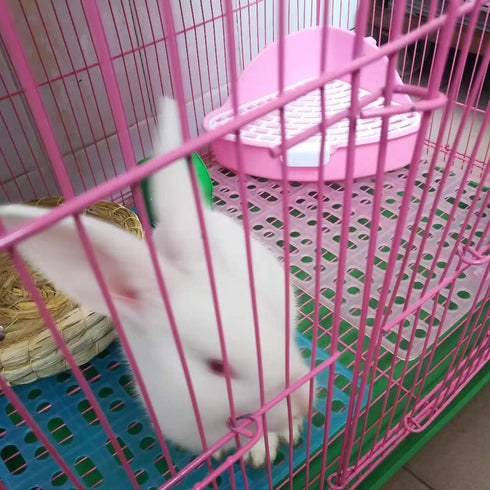 4 13.49.8x0.4'' Chinchilla Hamiledyi Piece Rabbit Feet Pad Hole Leak Water Design for Plastic Bunny Feet Pad Playpen